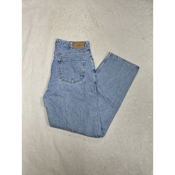 Vintage 90's Gap Denim Best Basics Loose Fit Light Wash Jeans Men's Size 35x30 - Picture 1 of 10